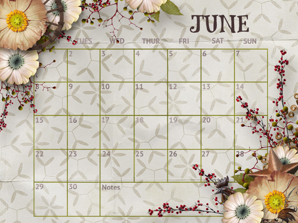 June 2020 Calendar