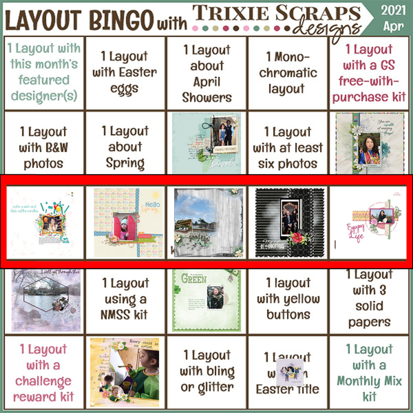April Layout Bingo