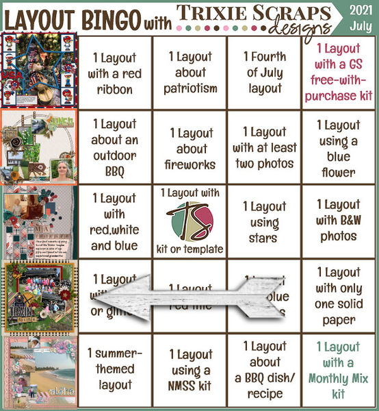 July 2021 Bingo Challenge