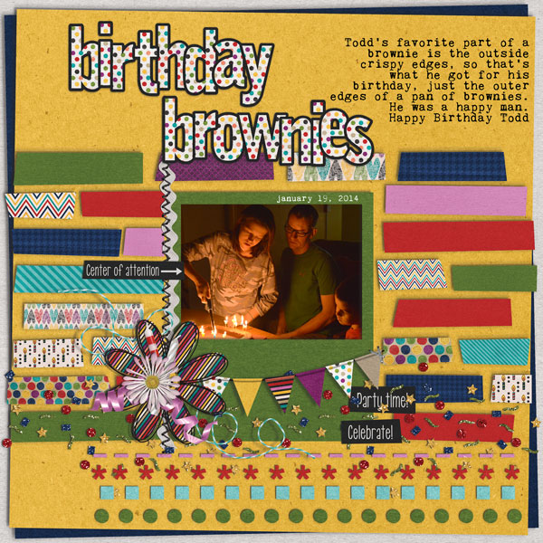 birthday brownies
