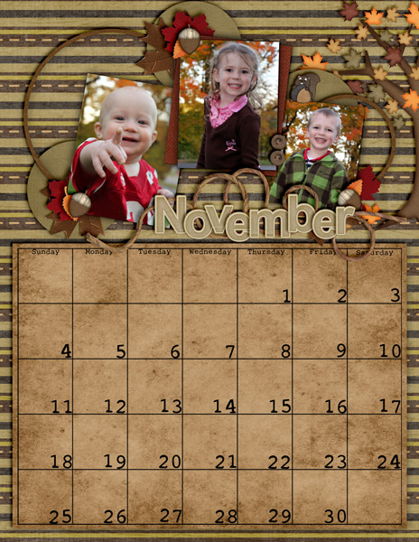 Nov 2012 Calendar