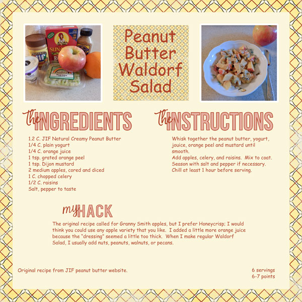 Peanut Butter Waldorf Salad