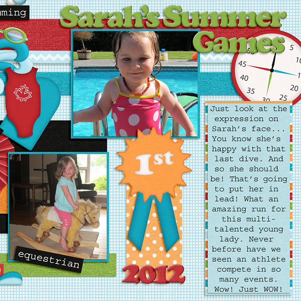 Sarah's Summer Games (part 2)