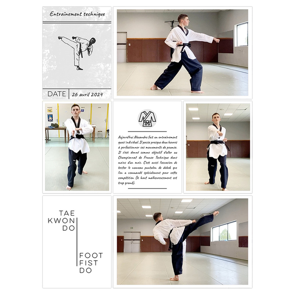 Taekwondo entrainement technique
