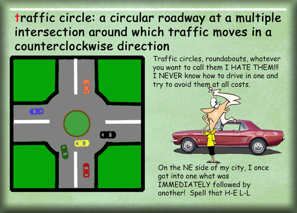 T is for Traffic Circle