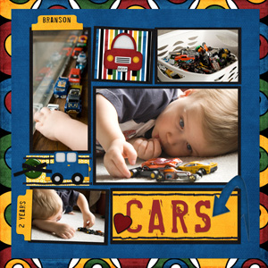 Cars left page