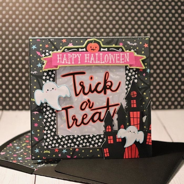 Trick Or Treat Card with matching envie