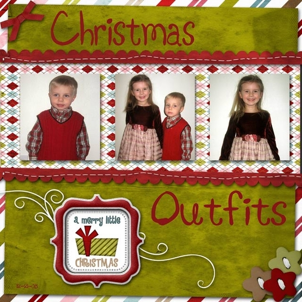 Christmas Outfits - July Template Challenge