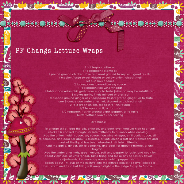 Recipe - Lettuce Wraps