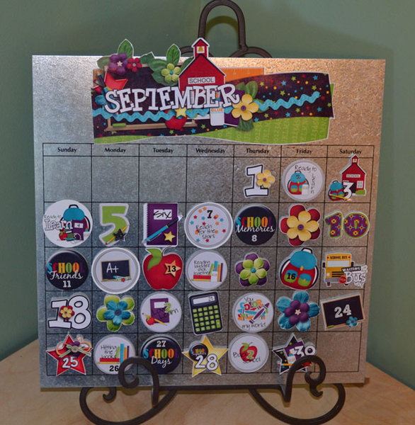 September Hybrid Calendar