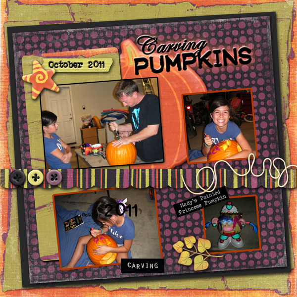 Carving Pumpkins - left
