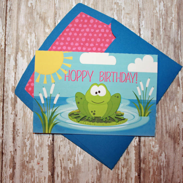 Hoppy Birthday card