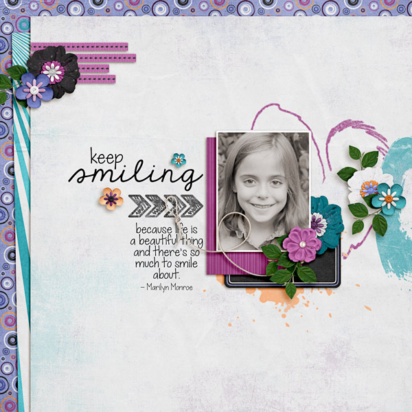 Keep Smiling Layout by Carrin