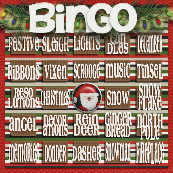 December 2014 Holiday Bingo!