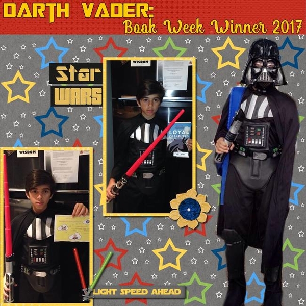 Darth Vader, Book Week Winner 2017