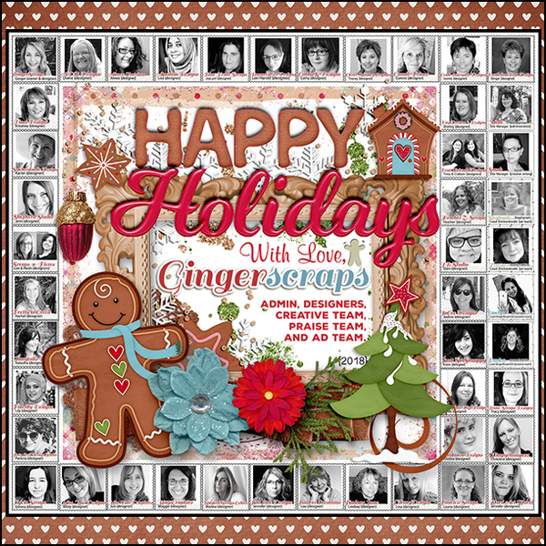 Happy Holidays From GingerScraps {2018}